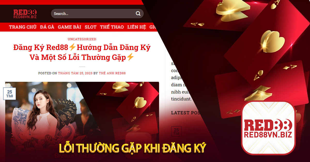 Lỗi Thường Gặp Khi Đăng Ký
